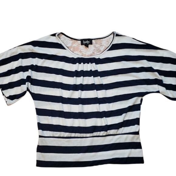 Lace Back Navy stripes XL - Picture 1 of 6